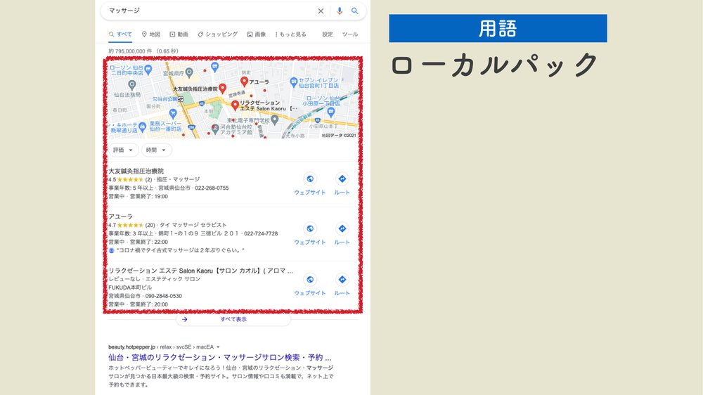 用語 ローカルパック