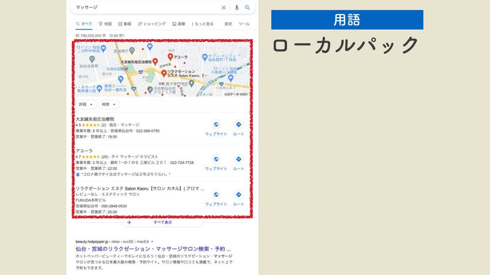 用語 ローカルパック