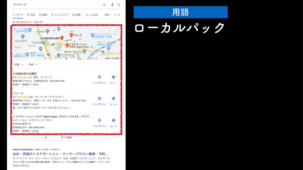 用語 ローカルパック